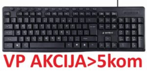 KB-UM-107 ** Gembird Multimedijalna tastatura US layout black USB (436) A 18