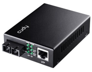 Cudy MC100GSA-20P 10/100/1000M Gbit PoE+ Media Converter, 1*9, SM 20Km, 802.3at/af 18