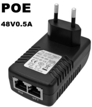 POE-INJ-4805 Gembird 48V/0.5A 24W, POE adapter Injector 100mbps sa 2x RJ45, 100m 18