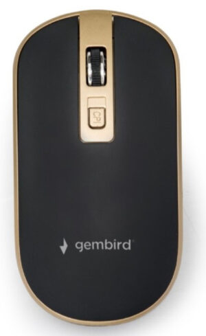 MUSW-4B-06-BG Gembird Bezicni mis 2,4GHz opticki USB 800-1600Dpi black/gold 115mm 18