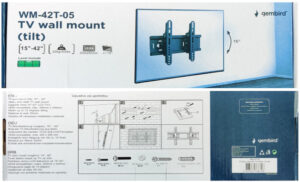 WM-42T-05 ** Gembird tilt VESA max 20x20cm 15-42 max. 20kg(346) 18