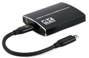 A-CM-HDMIF2-01 Gembird USB-C to dual HDMI adapter, 4K 60Hz, black 18