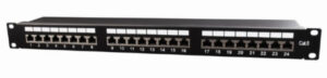 NPP-C624-002 Gembird Cat.6 24 port shielded patch panel, 19 1U 18