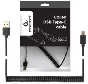 CC-USB2C-AMCM-0.6M Gembird Spiralni USB 2.0 AM na USB-C kabl, 0.6m, black 18