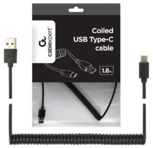 CC-USB2C-AMCM-6 Gembird Spiralni USB 2.0 AM na USB-C kabl, 1.8 m, black 18