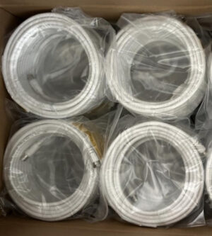 KABL-COAX-RG6/15 white (X553)** koaksialni kabl RG6 konektor F-male/IEC, conduct.18%, 6.5mm 15m 18