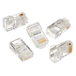 LC-8P8C-001/50 Modular plug RJ45 8P8C 30u CAT5 gold plated, 50 u pakovanju / CENA PO PAKOVANJU