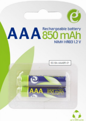 EG-BA-AAA8R-01 ENERGENIE 850mAh AAA, PAK2 CK, ready-to-use PUNJIVE NiM baterije (rechargeable) 18