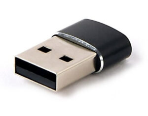 A-USB2-AMCF-02 Gembird USB AM to Type-C female adapter, black (ALT.CCP-USB3-AMCM-0M) FO 18