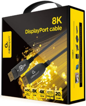 CC-DP8K-AOC-20M Gembird Active Optical Cables (AOC) DisplayPort v.1.4 (8K@60Hz/4K@120Hz) 20m 18