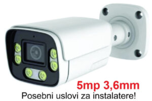 CAM-IP5MP-HAQ60D GMB kamera 5mp APP P6SLite 3.6mm-F1.4 POE, IP66 DuaL LED 6xIR+6xFull Color, MIC,25m 18