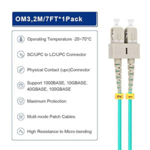 FO LC/UPC – SC/UPC MM OM3 DX LSZH Aqua 2.0mm 4769