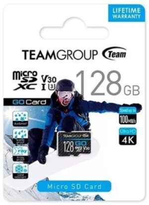 TeamGroup MICRO SDHC/SDXC 128GB GO UHS-I U3 V30, 90/50MB/s +SD Adapter TGUSDX128GU303 18