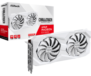 SVGA Asrock Radeon RX6600 Challenger W 8GB GDDR6 White, RX6600 CLW 8G 18