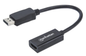 Adapter Manhattan 151634 DisplayPort/M – HDMI/F 1080p Crni 18