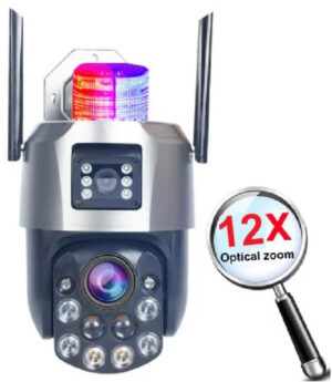 CAM-IP6MP-EP5-12X ZOOM GMB kamera  6 mpix microSD iCSee xmeye pro app Two-way voice PTZ ip66,2×3.6mm 18