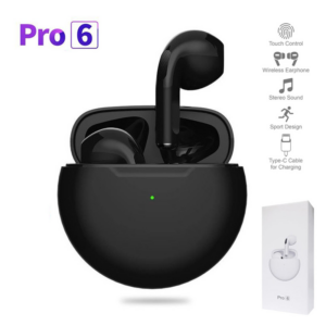 Bluetooth slusalice Airpods Pro6 crne HQ 18