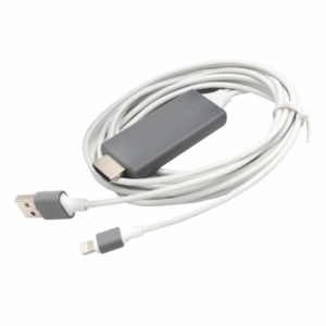 Kabl lightning na HDMI USB 2m sivi 18