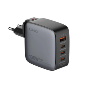 Kucni punjac sa adapterima LDNIO Q408 GaN PPS QC3.0 (30W), 3xPD3.0 (100W), 100W Max, a Type C na Type C kablom crni 18