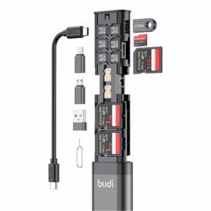 Multifunkcionalni citac adapter Budi USB-C 3.0 DC536B crni 18