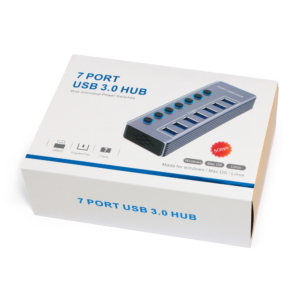 USB 3.0 HUB 7 porta LWD HQ sivi 18