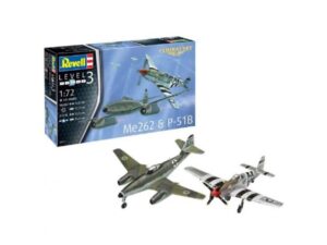 REVELL Maketa COMBAT SET MESSERSCHMITT ME262 P-51B MUSTANG 18