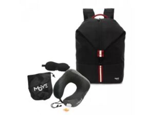 MOYE Trailblazer 13.3” Backpack Black O7 + Neck Pillow 18