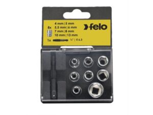 FELO Set nasadnih glava sa adapterom HEX Nut 05798106 9 kom (05798106) 18