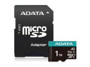 ADATA Memorijska kartica UHS-I U3 MicroSDXC 1TB V30S + adapter AUSDX1TUI3V30SA2-RA1 18