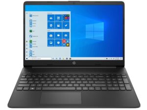 HP 15s-fq0008nm (Jet Black) HD, Celeron N4120, 8GB, 256GB SSD (A70NVEA // Win 10 Home) 18