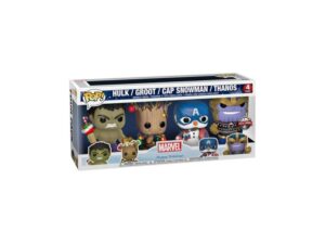 FUNKO Marvel: Holiday Bobble Head Hulk / Groot / Cap Snowman / Thanos 4PK 18