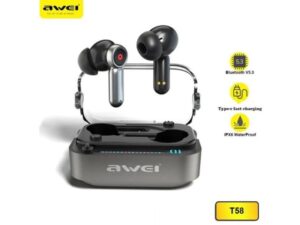 AWEI Bluetooth Slušalice Bubice T58, crne 18