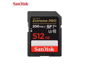 SANDISK SDXC 512GB Extreme Pro 200MB/s V30 UHS-I Class10 U3 V30 18