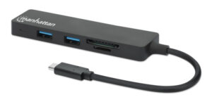 USB-C HUB 3port Manhattan 164948 3.2 G1/5Gbps/CR/Crni 18