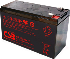 CSB 12V-9Ah, HR1234W Olovna VRLA baterija, 152&#215,65&#215,99, 2.5KG, BLACK 18