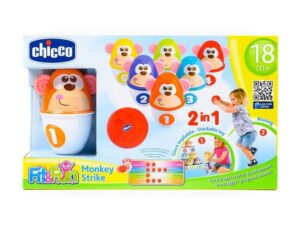 CHICCO Igračka set za kuglanje-Majmunčići 18