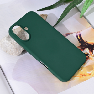 Torbica Teracell Soft Velvet za iPhone 16 6.1 tamno zelena 18