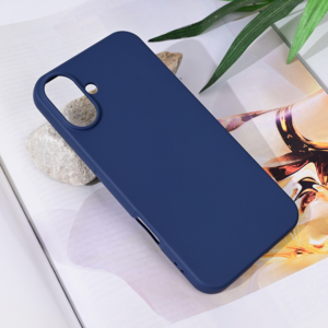 Torbica Teracell Soft Velvet za iPhone 16 Plus 6.7 tamno plava 18