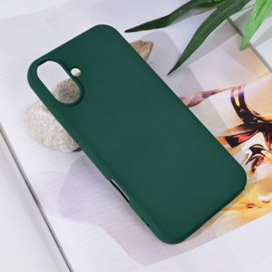 Torbica Teracell Soft Velvet za iPhone 16 Plus 6.7 tamno zelena 18