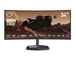 COOLER MASTER GM34-CWQ2 WQHD 165Hz USB-C AMD FreeSync Premium Curved (CMI-GM34-CWQ2-EK) 18