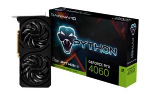 SVGA Gainward RTX4060 Python II 8GB GDDR6 128bit 3x DP/HDMI, 4496 18