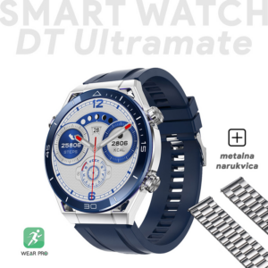 Smart Watch DT Ultramate plavi (metalna+silikonska narukvica) 18