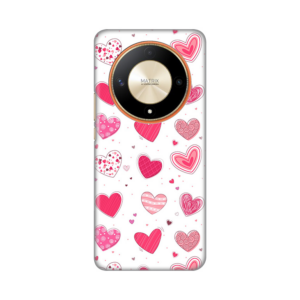 Torbica Silikonska Print Skin za Honor Magic 6 Lite Pink Hearts 18