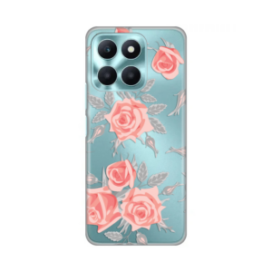 Torbica Silikonska Print Skin za Honor X6a Elegant Roses 18