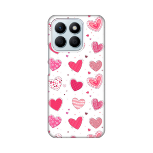 Torbica Silikonska Print Skin za Honor X8b Pink Hearts 18