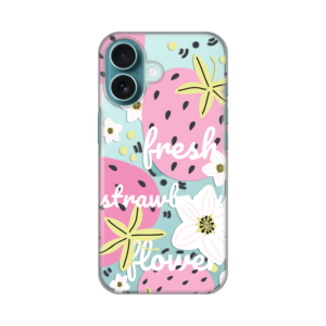 Torbica Silikonska Print Skin za iPhone 16 6.3 Fresh Pink 18