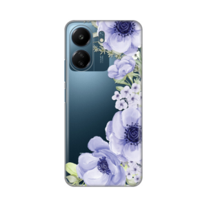 Torbica Silikonska Print Skin za Xiaomi Redmi 13C Blue Roses 18