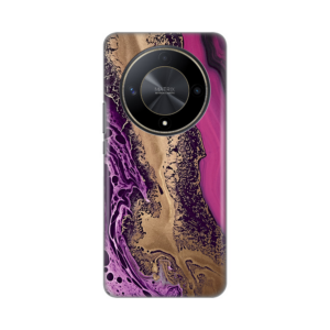 Torbica Silikonska Print za Honor Magic 6 Lite Purple Gold Marble 18