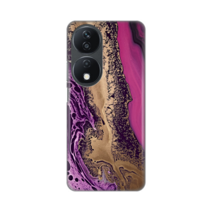 Torbica Silikonska Print za Honor X7b Purple Gold Marble 18