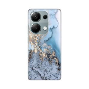 Torbica Silikonska Print za Xiaomi Redmi Note 13 Pro 4G Blue Gold Marble 18